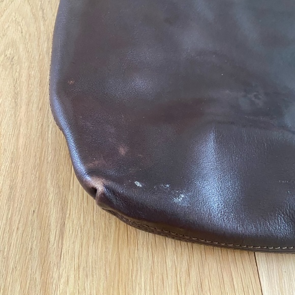 Johnny Farah brown leather hobo bag - Picture 5 of 5